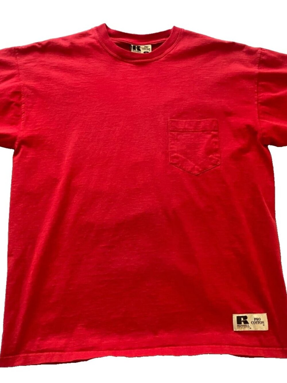 Vintage 90s Russell Athletic Heavy Pro Cotton Pocket XL T-Shirt